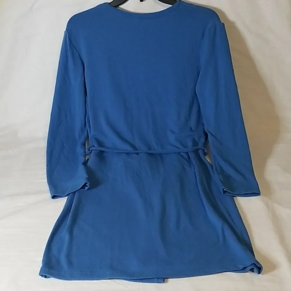 Cornflower‎ Blue Double Pocket Bathrobe
